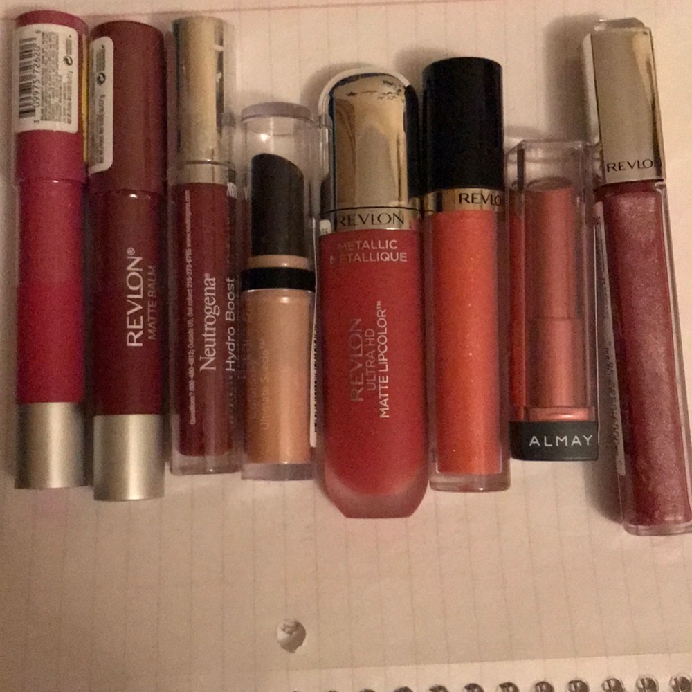 Lot of various lipsticks, mattes, and lip glosses